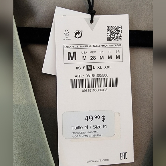 Faux leather button down dress - Picture 4 of 4